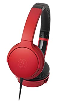 【未使用 中古品】audio-technica SoundReality ポータブルオンイヤーヘッドホン レッド ATH-(中古品)