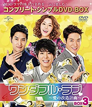 ワンダフル・ラブ~愛の改造計画~ BOX3 (コンプリート・シンプルDVD-BOX5%ｶﾝ(未使用 未開封の中古品)の通販は