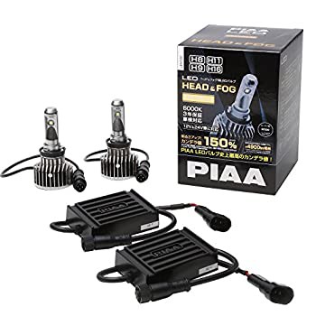 【中古品】PIAA ヘッドライト/フォグライト用 LEDバルブ H8 / H9 / H11 / H16 6000K 5(中古品)