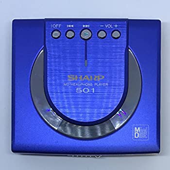 【中古品】SHARP ポータブルMDプレーヤー MD-ST501-A ブルー(中古品)