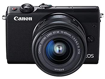 【中古品】Canon ミラーレス一眼カメラ EOS M100 EF-M15-45 IS STM レンズキット(ブラ(中古品)