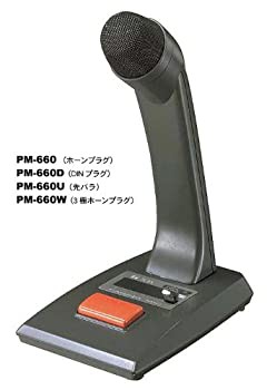 【中古品】TOA 卓上型マイク600Ω　不平衡 ホーンプラグ付 PM-660(中古品)