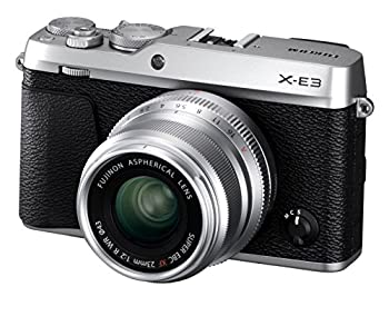 【中古品】FUJIFILM ミラーレス一眼カメラ X-E3単焦点レンズキットシルバー X-E3LK23F(中古品)