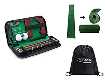 【中古品】Posma PG020AA ゴルフ練習セット パター練習器具，Miniゴルフ住宅用練習マ (中古品)の通販はその他のスポーツ