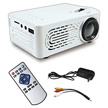 【未使用 中古品】ミニプロジェクター ホワイト 最大80インチ 30lm(中古品) 8,151円