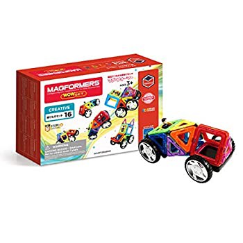 【未使用 中古品】ボーネルンド マグ・フォーマー (MAGFORMERS) 乗り物セット [16ピース] 3歳(中古品)