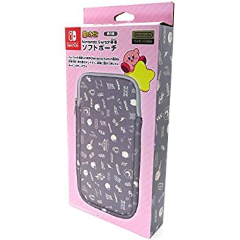 【未使用 中古品】NINTENDO SWITCH専用 ソフトポーチ 星のカービィ グレー(中古品)