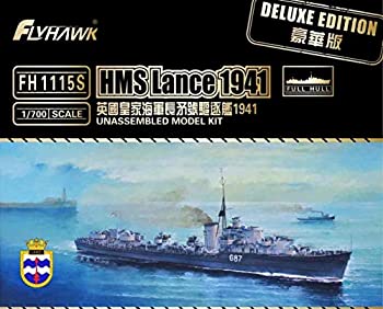 【中古品】フライホークモデル 1/700 イギリス海軍駆逐艦 ランス 1941年 デラックスエ(中古品)