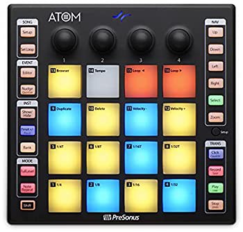 【中古品】PreSonus ATOMプロダクション＆パフォーマンスパッドコントローラー、Studi(中古品)