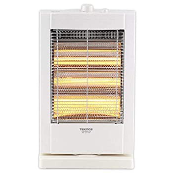 【未使用 中古品】TEKNOS ハロゲンヒーター 直管型 即暖 遠赤外線 ホワイト PH-1211W(中古品)の通販は 8,254円