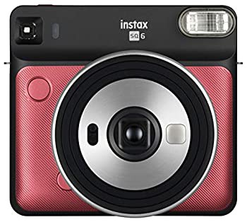 【未使用 中古品】FUJIFILM チェキ SQUARE SQ6 ルビーレッド INS SQ 6 RUBY RED(中古品)