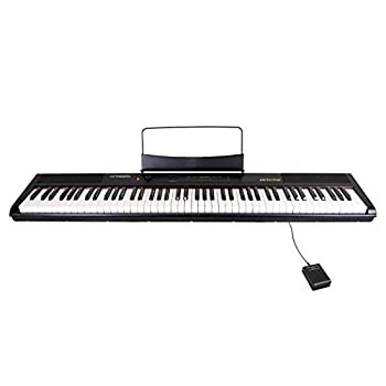 【未使用 中古品】Artesia 電子ピアノ 88鍵 軽量スリム設計 電池駆動対応モデル PERFORMER/BK(中古品)