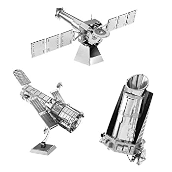 【中古品】Fascinations メタルアース3Dメタルモデルキット ハッブル望遠鏡3個セット (中古品)の通販は