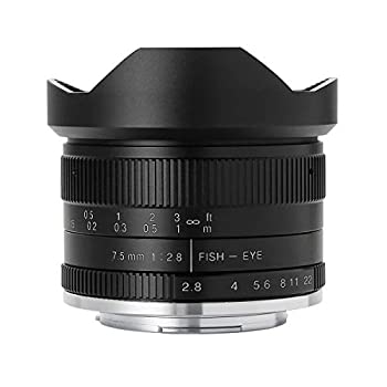 【中古品】七工匠 7Artisans 7.5mmF2.8 Fish-eye2 75MB2 魚眼レンズ　キヤノンEF-Mマ (中古品)