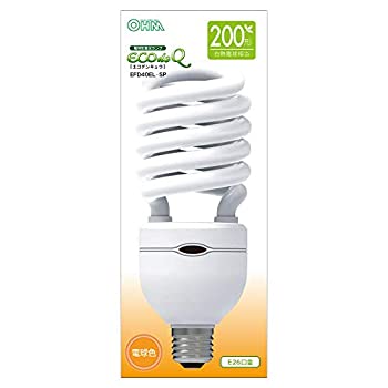 【未使用 中古品】OHM 電球形蛍光灯 E26 200形相当 電球色 エコデンキュウ EFD40EL-SP(中古品)の通販は