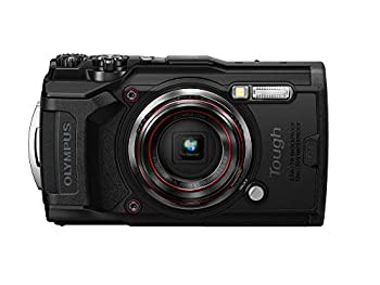 【中古品】OLYMPUS デジタルカメラ Tough TG-6 ブラック 1200万画素CMOS F2.0 15m 防 (中古品)
