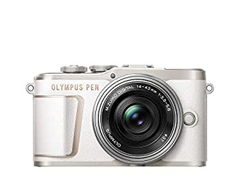 【中古品】OLYMPUS ミラーレス一眼カメラ PEN E-PL10 14-42mm EZレンズキット ホワイ (中古品)