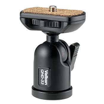 【新品】Velbon 自由雲台 QHD-33 小型 底面径33mm アルミ製 472922(新品)