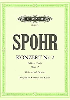 【中古】(未使用･未開封品)シュポア : クラリネット協奏曲 コンチェルト 第二番 変ホ長調 作品57 (クラリネット、ピアノ) ペータース出