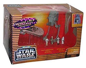 【中古】スターウォーズ アクションフリート　ランドスピーダー ＆ ＡＴ-ＳＴ　２パック