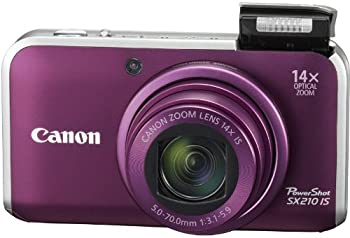 【中古】Canon デジタルカメラ PowerShot SX210 IS パープル PSSX210IS(PR)