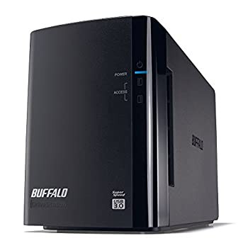 【中古】(未使用･未開封品)BUFFALO RAID1対応 USB3.0用 外付けハードディスク 2ドライブモデル 4TB HD-WL4TU3/R1J