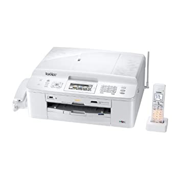 【中古】brother インクジェットプリンター複合機 PRIVIO 子機1台 MFC-J960DN-W FAX/子機1台付き