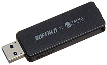 【中古】BUFFALO ウィルスチェック&パスワードロック&オートリターン機構搭載 USB3.0対応高速USBメモリー 16GB ブラック RUF3-PV16G-BKの通販は