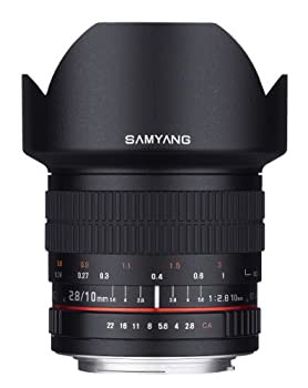 【中古】Samyang 10mm F2.8 ED AS NCS CS 超広角固定レンズ Fuji Xマウントデジタルカメラ用 (SY10M-FX)