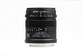 【中古】KIPON 単焦点レンズ IBERIT (イベリット) 50mm f / 2.4レンズfor Sony E Frosted Black(つや消し ブラック)