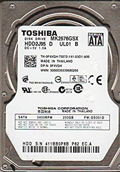 【中古】(未使用･未開封品)mk2576gsx、hdd2j95?D ul01?B、Toshiba 250?GB SATA 2.5ハードドライブ