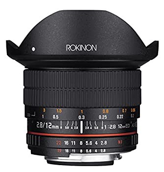 【中古】Rokinon 12mm F2.8 超広角魚眼レンズ - フルフレーム互換。 フルサイズ 12M-C