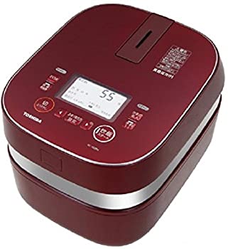 【中古】東芝 真空IHジャー炊飯器（5.5合炊き）　グランレッドTOSHIBA　備長炭かまど本羽釜（真空IH保温釜） RC-10ZPH-Rの通販は 44,818円