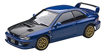 【中古】AUTOart 1/18 スバル インプレッサ 22B STi バージョン ブルー/カーボンブラック・ボンネット 完成品