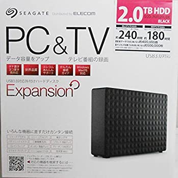 【中古】Seagate USB3.0接続 外付けハードディスク 2.0TBWEB限定商品 SGD-JNX020UBKの通販は 11,347円