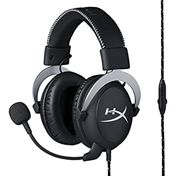 【中古】(未使用･未開封品)HyperX Cloud Silver ゲーミングヘッドセット インライン音量コントロールBox付属 シルバー 2年保証 HX-HSCL-