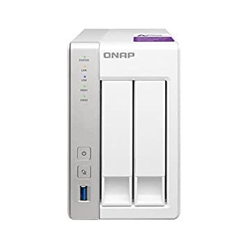 【中古】(未使用･未開封品)QNAP(キューナップ) TS-231P 専用OS QTS搭載 デュアルコア1.7GHz CPU 1GBメモリ 2ベイ ホーム&SOHO向け スナ