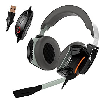 【中古】GAMDIAS 両イヤーカップにヒートシンクを内蔵し長時間使用しても蒸れにくい高集音性7.1ch密閉型ゲーミングヘッドセット HEPHAESTUS P1の通販は