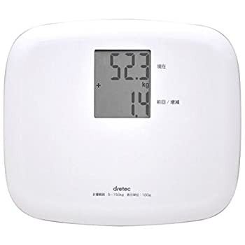 【中古】dretec(ドリテック) ボディスケール「クラベール」 BS-164WT ホワイト/ホーム＆キッチン 体重・体脂肪・体組成計/ノーブランド品/