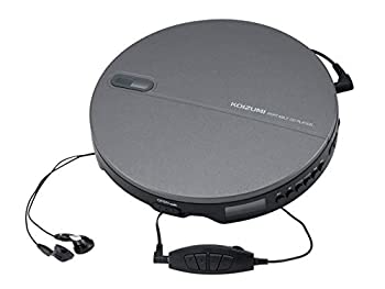 【中古】コイズミ ポータブル CDプレーヤー リモコン・イヤホン付属 ブラック SAD-3903/Kの通販は 6,665円