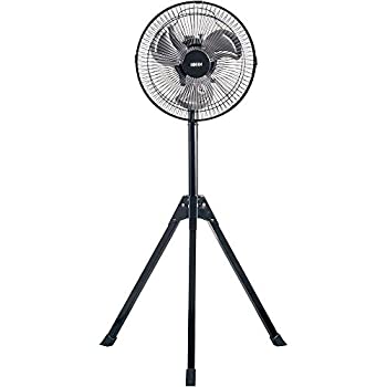 【中古】(未使用･未開封品)広電 25cm 扇風機 アルミ羽根 三脚型 ワンタッチ式 ブラック KSF2542-Kの通販は