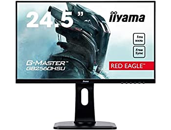 【中古】iiyama ゲーミング モニター ディスプレイ GB2560HSU-B1 (24.5インチ/144Hz/1ms/昇降スタンド付/フルHD/TN/DisplayPort,HDMI)の通販は
