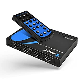 (未使用･未開封品)Orei PS4 / PC / Stbの/ DVD /セキュリティカメラ用クワッドマルチビューワ4X1 HDMIスイッチャー4つのポートのシームレスな切り替えとIRリモート Amazon | Orei PS4 / PC/Stbの/DVD /セキュリティカメラ用