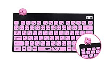 【中古】(未使用･未開封品)ラインフレンズBTS 防弾少年団 BT21 WIRELESS SILENT KEYBOARD ワイヤレス キーボード (フィギュア付) RKB-BT