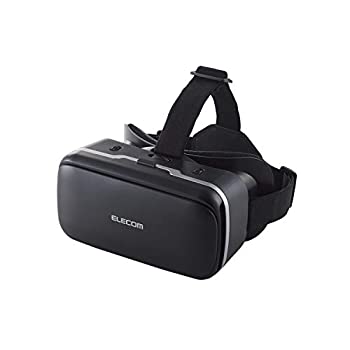 【中古】エレコム VRゴーグル VRヘッドセット 4.0~6.5インチのiPhone/andoridで使える [DMM 1000円相当ポイント付] ブラック VRG-D01PBK
