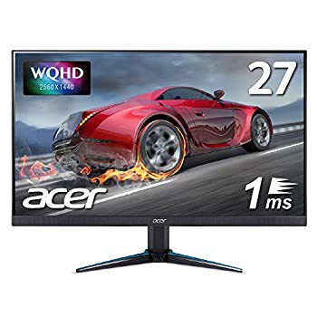 【中古】Acer公式 ゲーミングモニター Nitro VG270Ubmiipx 27インチ IPS 非光沢 WQHD 1ms 75Hz FreeSync フレームレスデザイン HDMIx2 スの通販は 62,646円