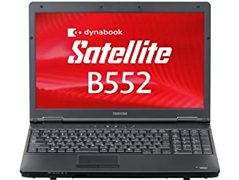 【中古】東芝 dynabook Satellite B552 第3世代 Core i3/4GB/320GB/最新OS Windows10