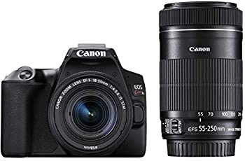 【中古】(未使用･未開封品)Canon デジタル一眼レフカメラ EOS Kiss X10 ダブルズームキット ブラック EOSKISSX10BK-WKIT