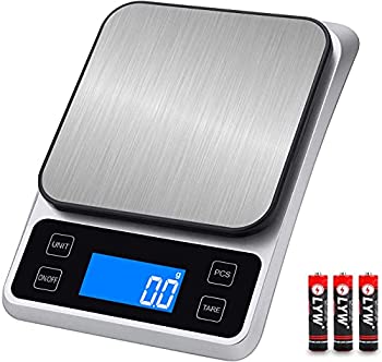 【中古】はかり デジタル キッチンスケール 0.1g単位 5kg デジタルスケール 計量器 料理はかり 風袋引き機能 計り 電子はかり LCDディスプレイ オートパ の通販は 5,092円