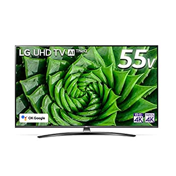 【中古】LG 55型 4Kチューナー内蔵 液晶 テレビ 55UN8100PJA IPS パネル TruMotion 120 (2倍速相当) 2020年モデル